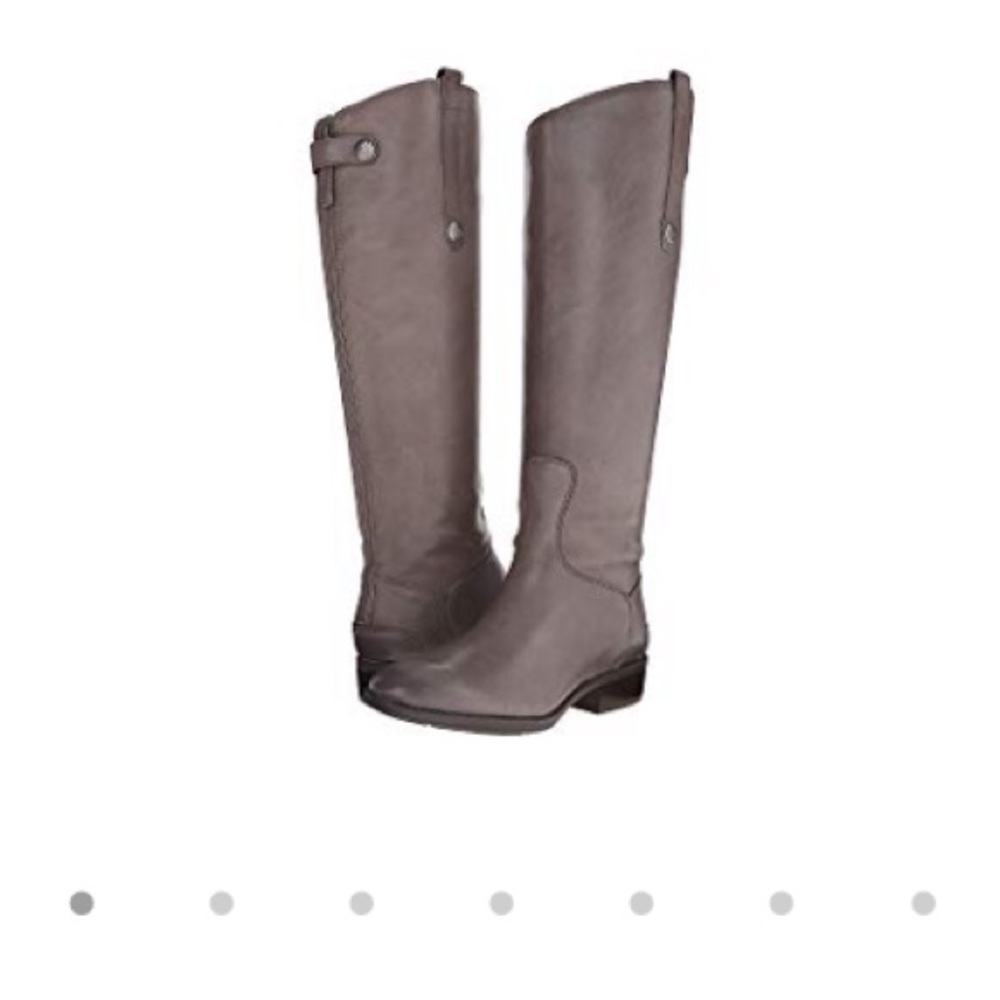 Tall gray boots